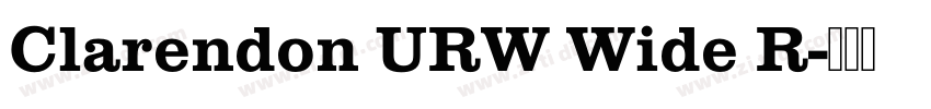 Clarendon URW Wide R字体转换
